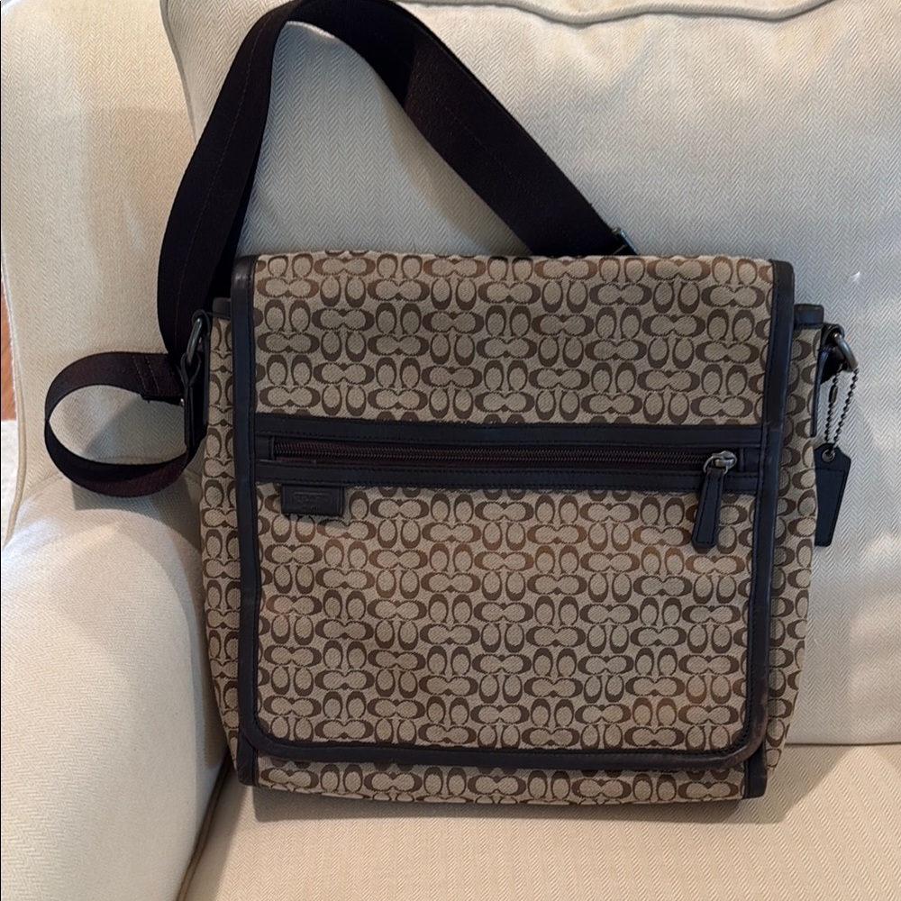 Coach Brown Signature Men's Bag